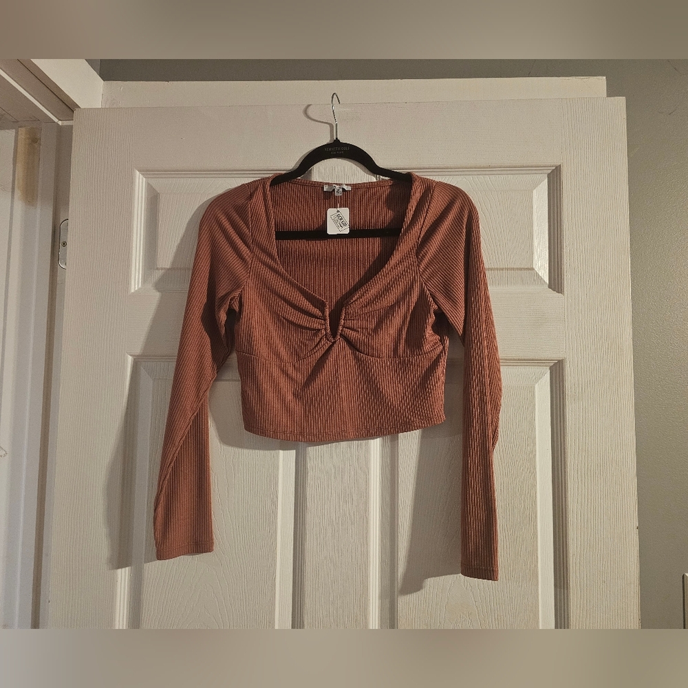 Rust Long Sleeve Women's Top